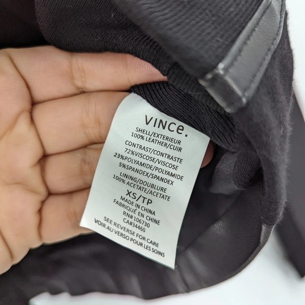 VINCE. LEATHER Moto Jacket